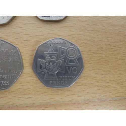 480 - Ten collectiors 50p coins.