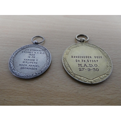 481 - Two motorcycle racing medals dated 1929 and 1930.