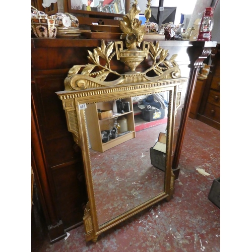 487 - A stunning large gilt framed wall mirror.