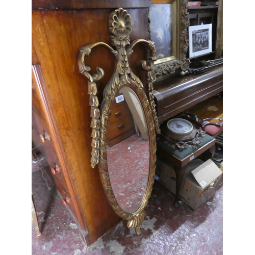 500 - A stunning gilt framed ornate mirror.