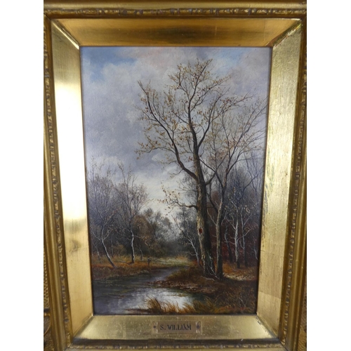 512 - A stunning heavily gilt framed oil painting signed S Williams.