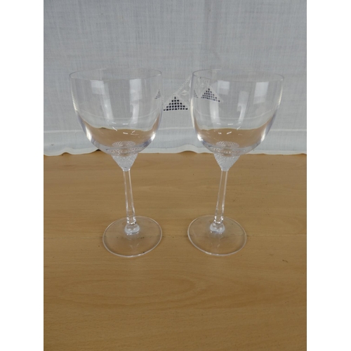 515 - Two stunning Villeroy & Boch wine glasses.