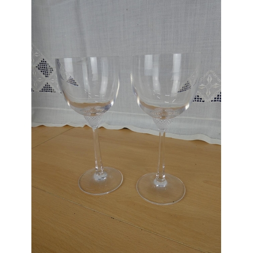 515 - Two stunning Villeroy & Boch wine glasses.