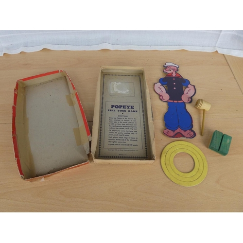 517 - A rare, vintage Popeye Pipe Toss Game by King Features Syndicate Inc, Rosebud Art Company N.Y and da... 