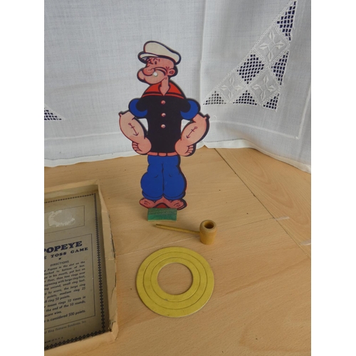 517 - A rare, vintage Popeye Pipe Toss Game by King Features Syndicate Inc, Rosebud Art Company N.Y and da... 