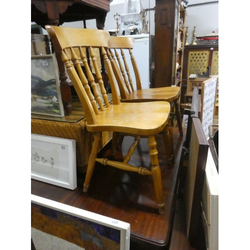 543 - A pair of kitchen chairs.