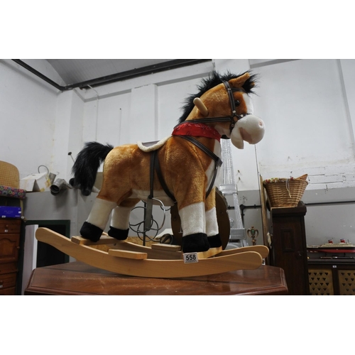 558 - A small child's rocking horse.