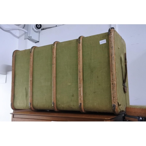 680 - A vintage travel trunk.