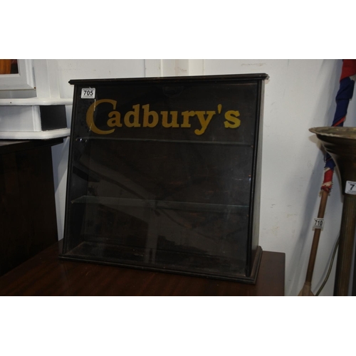 705 - A vintage 'Cadbury's' shop counter display counter.