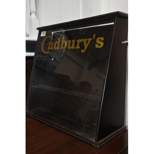 705 - A vintage 'Cadbury's' shop counter display counter.