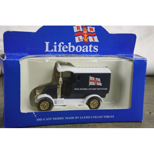 732 - Two boxed Lledo die-cast vehicles for the RNLI Lifeboats.