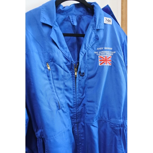 744 - A scarce set of Red Arrows groundcrew overalls, issued and worn.