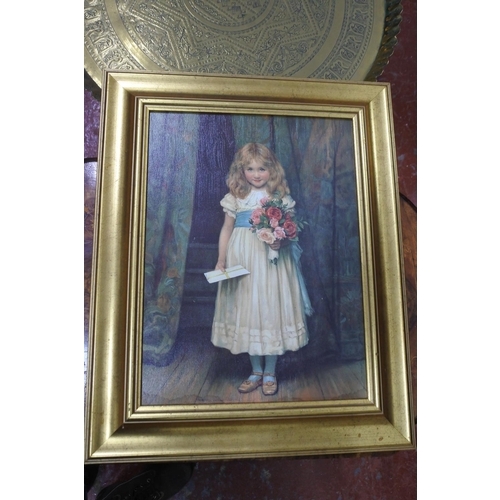 440 - A gilt framed picture 'Flower Girl'.