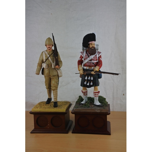 50 - Two Danbury Mint figures 'The Relief of Mafeking - Boer War' (a/f) and 'The Thin Red Line - Crimean ... 