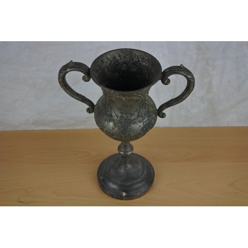 6 - A silver plated presentation cup.