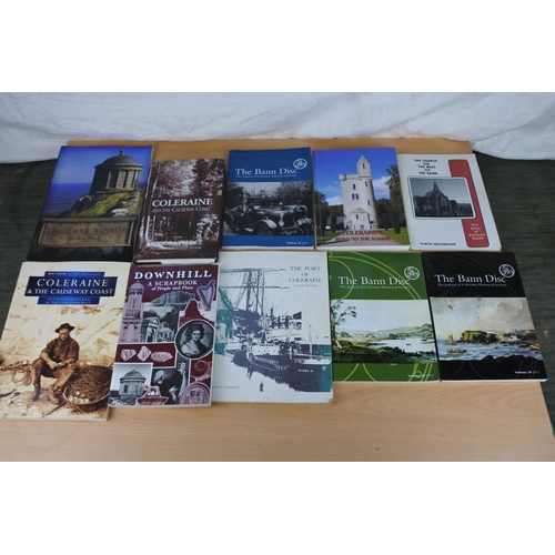 582 - A collection of local history books to include Downhill, Coleraine Road to the Somme, The Earl Bisho... 