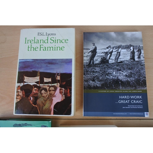 583 - A collection of Irish interest books to include Ireland since the Famine, Historical Irish Oddities ... 