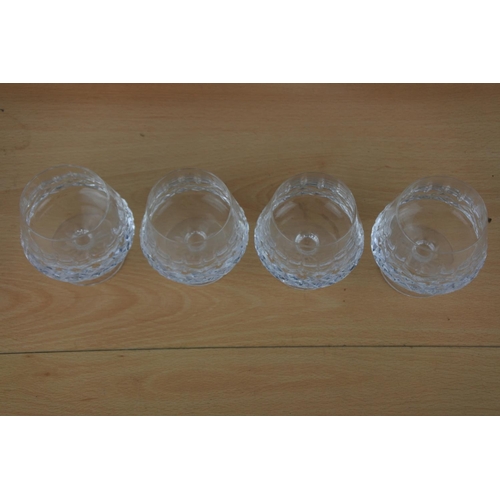627 - Four Tyrone Crystal brandy glasses.