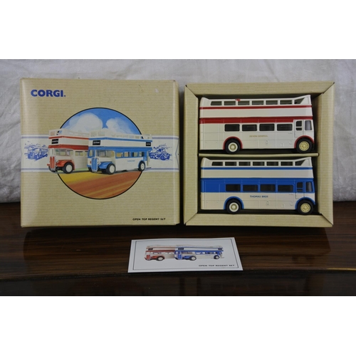 24 - A boxed Corgi 'Open to Regent Set' 97050, limited edition 2565/5000.