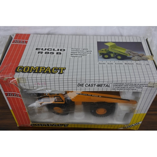 68 - A boxed Joal Compact Dumper Euclid R85B scale 1:50.