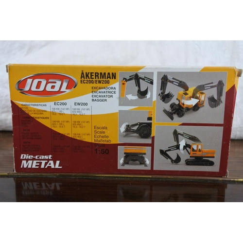 74 - A boxed Joal Akerman EC200/EW200 249 Excavator scale 1:50.