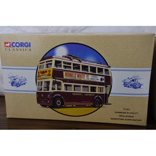 80 - A boxed limited edition Corgi Classics Sunbeam W Utility Trolley bus for Maidstone Corporation 97801... 