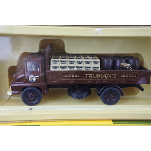 82 - Two boxed Van Guards VA18002 Leyland Comet box van 'Bass' scale 1:64 and VA15001 Thames Trader Drops... 