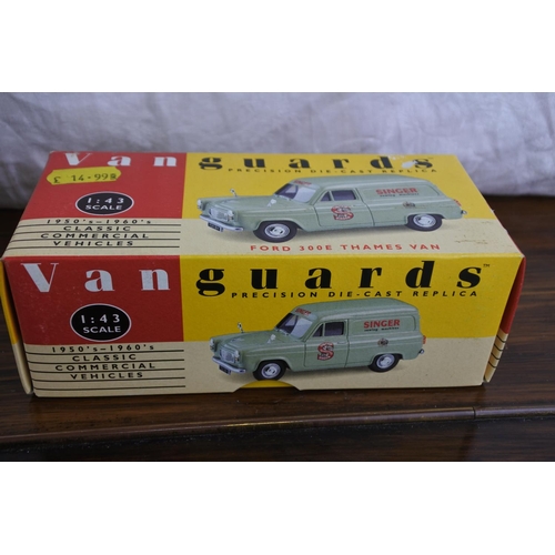 84 - Two boxed Van Guards VA33000 Ford 300E Thames Van and VA16001 Commer Dropside scale 1:64.