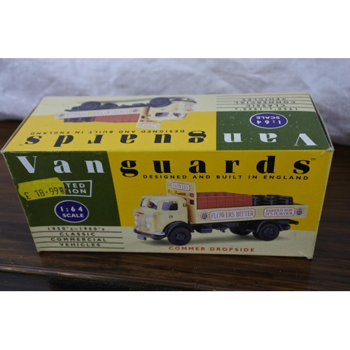 84 - Two boxed Van Guards VA33000 Ford 300E Thames Van and VA16001 Commer Dropside scale 1:64.