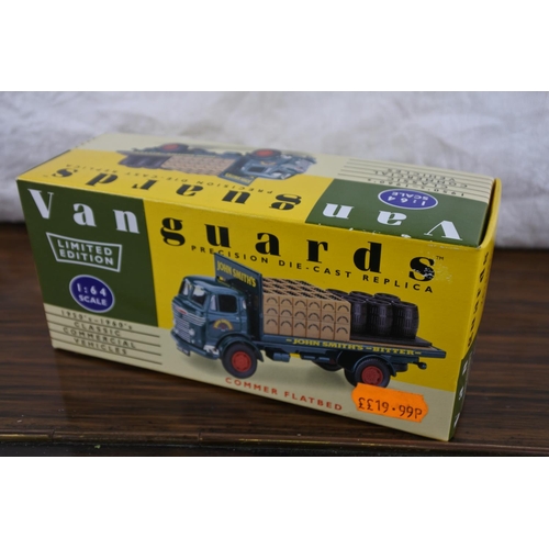 88 - Two boxed Van Guards VA36001  Commer Flatbed scale 1:64 and VA9000 Ford Thames Trader Tanker scale 1... 