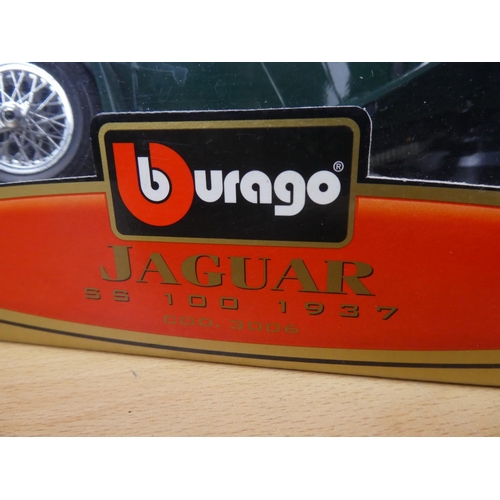 115 - A boxed Burago special edition Jaquar SS100 1937 scale 1:18.