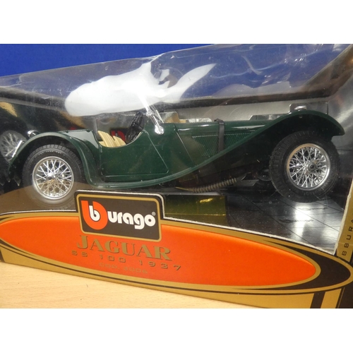 115 - A boxed Burago special edition Jaquar SS100 1937 scale 1:18.