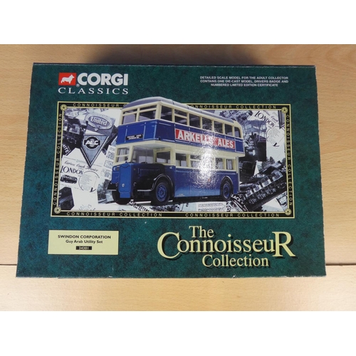 126 - A boxed Corgi Classics 'The Connoisseur Collection' - Swindon Corporation - Guy Arab Utility Set 343... 