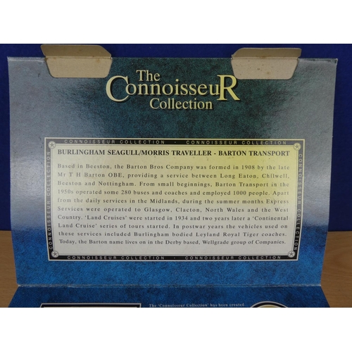 127 - A boxed Corgi Classics 'The Connoisseur Collection' - Bartons - Burlingham Seagull & Morris Travelle... 