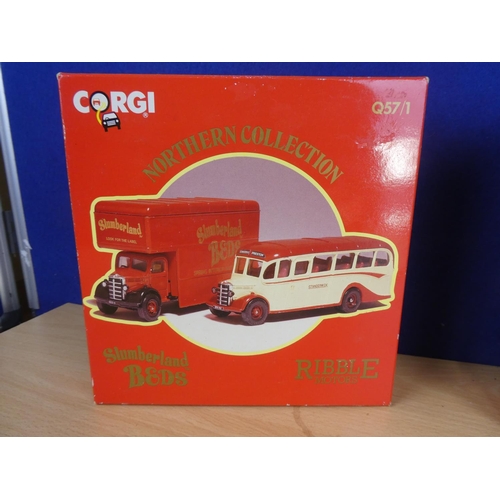 141 - A boxed limited edition Corgi Northern Collection Slumberland Beds and Ribble Motors 1954/5000.