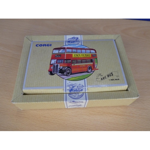 142 - A boxed limited edition Corgi AEC bus 97062 0536/6000.