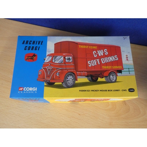 146 - A boxed Corgi Classics - Archive Corgi - Foden S21 Mickey Mouse box lorry - CWS 13602.