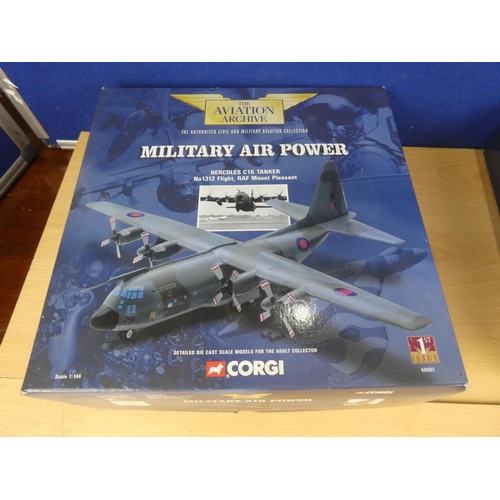 156 - A boxed Corgi 'The Aviation Archive' Military Air Power - Mercules C1K Tanker No1312 Flight , RAF Mo... 