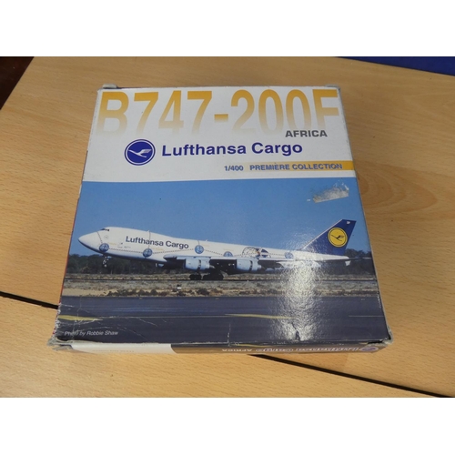 159 - A boxed Dragon Wings Premiere Collection Series Boeing 747-200F - Lufhansa Cargo - 55075.