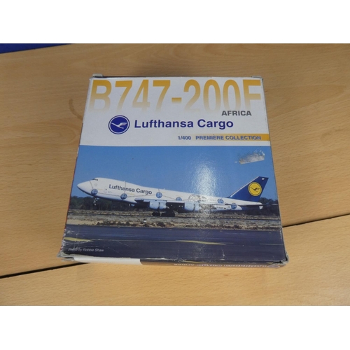 159 - A boxed Dragon Wings Premiere Collection Series Boeing 747-200F - Lufhansa Cargo - 55075.