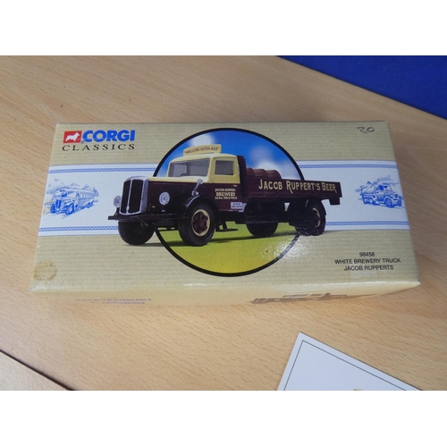 167 - A boxed limited edition Corgi Classics 98458 White Brewery Truck - Jacob Rupperts 0227/6500.