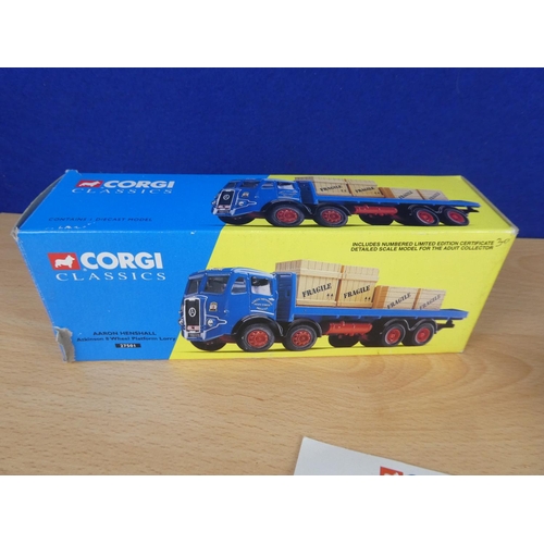 181 - A boxed limited edition Corgi Classics 27501 Atkinson 8 wheel platform lorry 03505/5000.