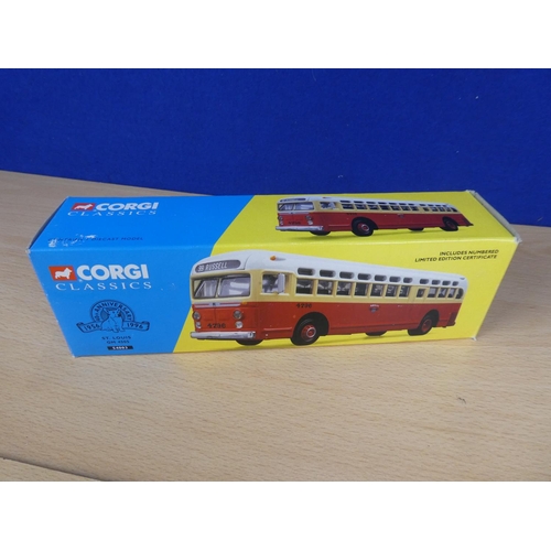 182 - A boxed limited edition Corgi Classics 54003 40th Anniversary St. Louis GM 4504 2218/5000.