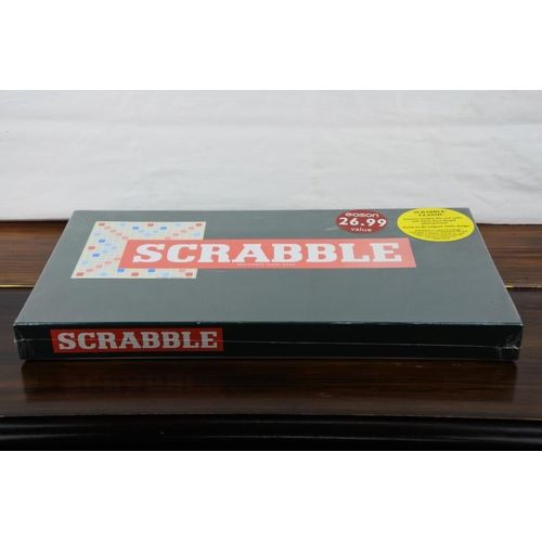 341 - A new packaged scrabble game.