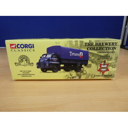 301 - A Corgi Classics 'Joshua Tetley' Bedford S Canvas Back set.