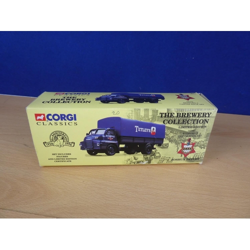 301 - A Corgi Classics 'Joshua Tetley' Bedford S Canvas Back set.