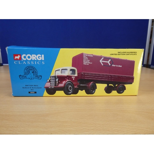 306 - A boxed limited edition Corgi Classics 18401 - British Rail - Bedford O Articulated Set, 1292/7200.