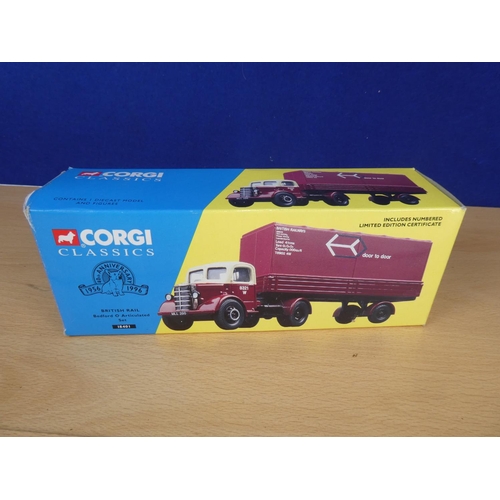 306 - A boxed limited edition Corgi Classics 18401 - British Rail - Bedford O Articulated Set, 1292/7200.