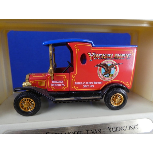 307 - Two boxed Matchbox Models of Yesteryear vehicles '1917 Yorkshire Steam Wagon Lowenbrau' and '1912 Fo... 