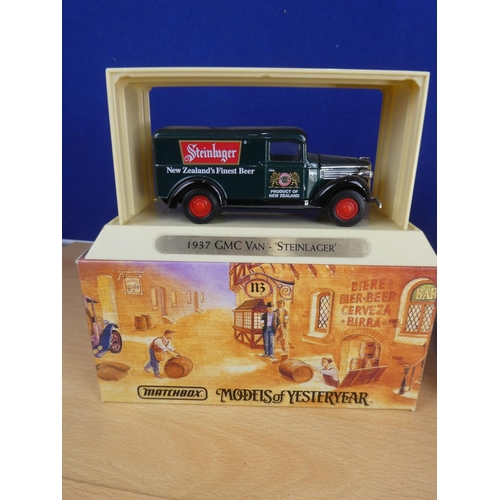 310 - Two boxed Matchbox Models of Yesteryear vehicles '1932 Mercedes Benz L6 Lorry - Holsten' and '1937 G... 